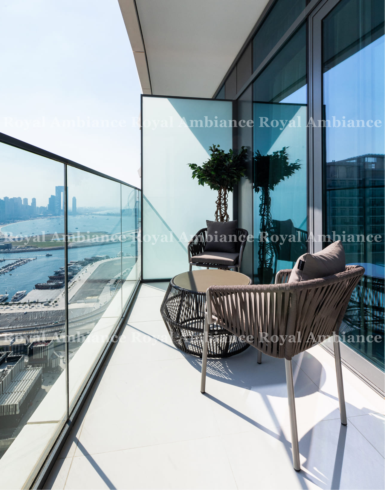 Beach Vista by Emaar Apartment Balcony Renovation Fit-Out Design