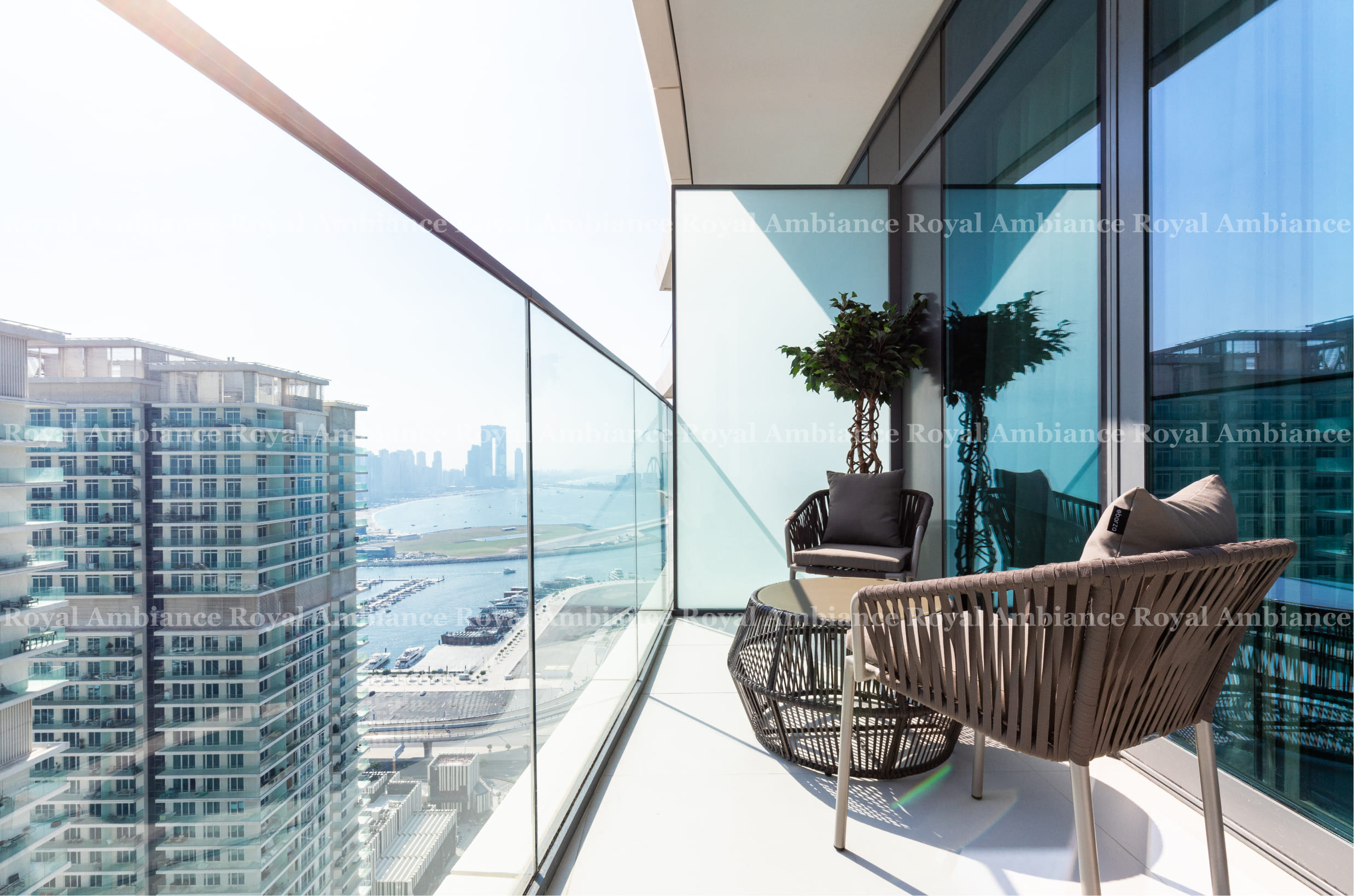 Beach Vista by Emaar Apartment Balcony Terrace Renovation Fit Out Design