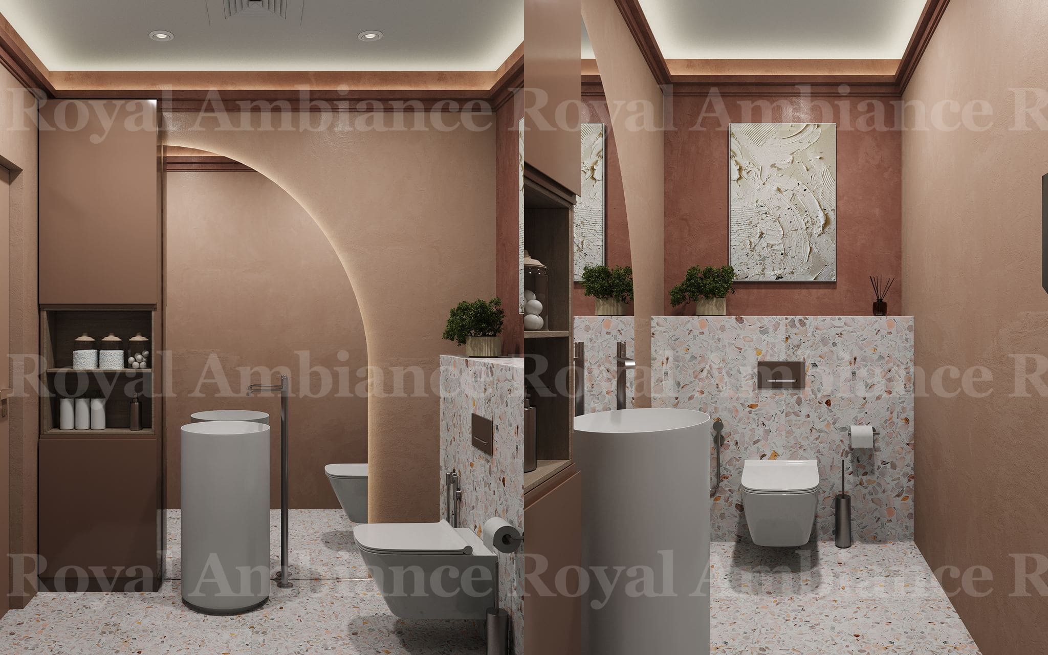 ITS BEAUTY ladies nails and haircutting salon design fit-out and joinery restroom washroom